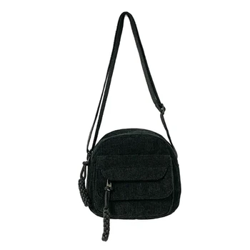 Обикновена чанта през рамо, проста модерна чанта-месинджър за жени, реколта чанта за почивка, чанта през рамо с голям капацитет