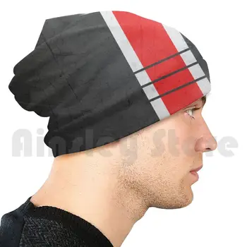 Вязаная шапчица Mass Effect N7 Stripes Beanies 2806 шапки за еднократна употреба с принтом Mass Effect Mass Effect N7 Gaming за видео игри геймъри
