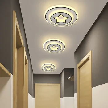 Скандинавски творчески модел LED тавана лампа, балкон, коридор, вътрешна декорация, осветление в гардеробна хол и спалня полилей